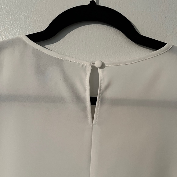 TOPSHOP WHITE SWING TANK TOP BLOUSE - Picture 5 of 6